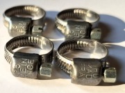 Opaska ślimakowa HOP 4 sztuki 9-14 mm + 5 sztuk zacisk sprężynowy
