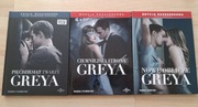 Pięćdziesiąt twarzy Greya 3 filmy DVD, edycja rozszerzona z książką