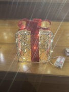 Dekoracyjne Pudełko Prezentowe Led Świąteczne Na Baterie