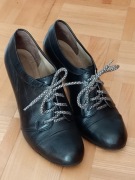 Botki czarne skórzane Ryłko 39 