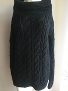 LOVE MOSCHINO sweter golf wełna zima narty