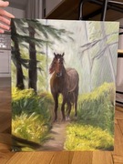 Obraz olejny “letni koń”