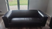 Sofa eko-skóra czarna