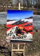 Obraz ręcznie malowany Ayrton Senna