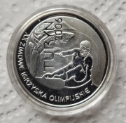 Moneta 10 zł 2006 r Igrzyska Olimpijskie Turyn, snowboard, folder