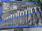 Zestaw kluczy calowych Geko + nasadkowe NOWE