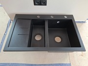 Zlewozmywak półtorakomorowy z ociekaczem Lavello Luxor 1.5s Kolor czarny