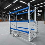 Regały magazynowe wysokiego składowania paletowe