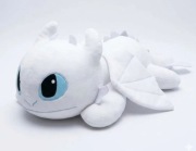 Biała maskotka smok szczerbatek  dla dzieci