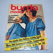 Burda Moden 7/1981 + wykroje Vintage Moda szycie krawiectwo patenty