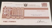 Kolekcjonerski Banknot Nagrody Konkursowej 5 tys.zł.- Jesień z Reader's