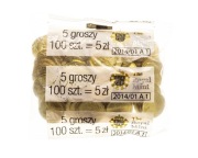 Worek menniczy 5 groszy 2013, Royal Minit Londyn. 100 monet.