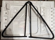 Komplet okna szyby trójkątne nieuchylne z uszczelką do VW T3