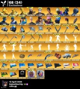 Konto Fortnite 454 Skinów, Gold Kratos, Leviathan Axe,Renegade Raider,950VB