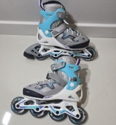 Rolki dziecięce Oxelo Fit 3 Jr. rozm. 32-35, jak nowe