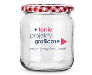 Projekt graficzny na słoik lub butelkę 