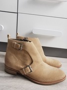 Nowe 40.5/41 zamszowe Michael Kors botki sztyblety skóra naturalna skórzane
