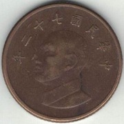 Tajwan 1 dolar 1983 - 20 mm - nr 2