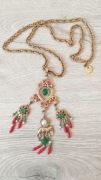 Vintage naszyjnik HENRY Perichon Francja Haute Couture Słoń Boho