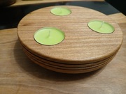 Świecznik drewniany