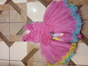 Sukienka dziecięca tiulowa, przed kolano