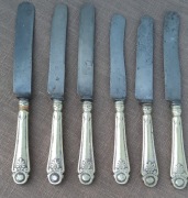 Noże przedwojenne Bracia Henneberg piękny wzór. 