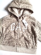 GAP kurtka bluza polarowa zwierzęcy deseń leopard 