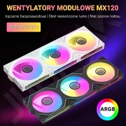 Wentylatory modułowe 3 w 1 - 120mm (360mm) PWM / aRGB czarny standard 