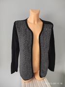 Szaro czarna narzutka grubsza 