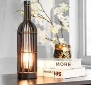LAMPA LED STOŁOWA BUTELKA WINA LAMPKA LOFT VINTAGE DO MONTAŻU DIY E27 35cm