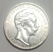 3 marki 1909 A Wilhelm II Cesarstwo Niemieckie  Nr 89