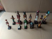 Bogowie Egiptu figurki zestaw.