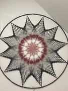 Ręcznie robiona mandala na ścianę . Unikatowa dekoracja 