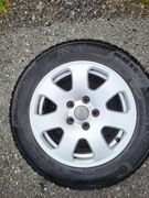 Alufelgi 15" 5x112 Audi + opony zimowe Continental 