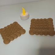 Podstawki pod kubek – wzór biszkopcika