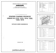 Ursus 912 914 1012 1014 1222 1224 1614 Katalog części, schematy budowy
