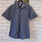 męska koszula z krótkim rękawem rozmiar L bawełna 100% jak nowa