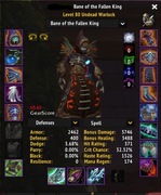 BIS Warlock - WARMANE Lordaeron 6545 gs PVE, 6160 gs PVP!