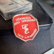 Tarcza Szkolna EMZN im.M.Kasprzaka Pamiątki  PRL, retro, Vintage