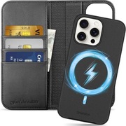 SHIELDON Etui na iPhone'a 15 Pro Max, odpinane etui portfelowe 