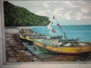 Obraz olejny ,,Klif orłowski"