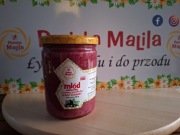 Miody z owocami liofilizowanymi. Czarna porzeczka