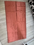 Table runner glossy copper-coloured 144x77 cm