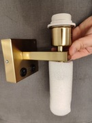 Nowoczesny kinkiet złoty z elastycznym ramieniem - Brescia Combi