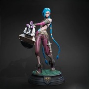 Figurka druk 3D żywica " Jinx Arcane  - F840 "- 120 mm