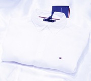 Tommy Hilfiger L Regular lniana koszula biała hugo boss th ck philipp plein