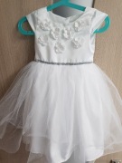 Sukienka Cool Club 98 Perełki, kwiaty, tiul