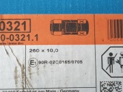 Tarcze Hamulcowe ATE tylne 260 x 10 