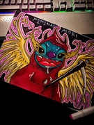 Autorski rysunek plakatowy Fallen Stitch  z możliwością oprawy