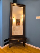 PIĘKNE LUSTRO KRYSZTAŁOWE, KONSOLA, POLECAM 